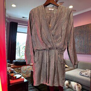 Anine Bing - Mini Dress with Shoulder Pads and Pockets - XS